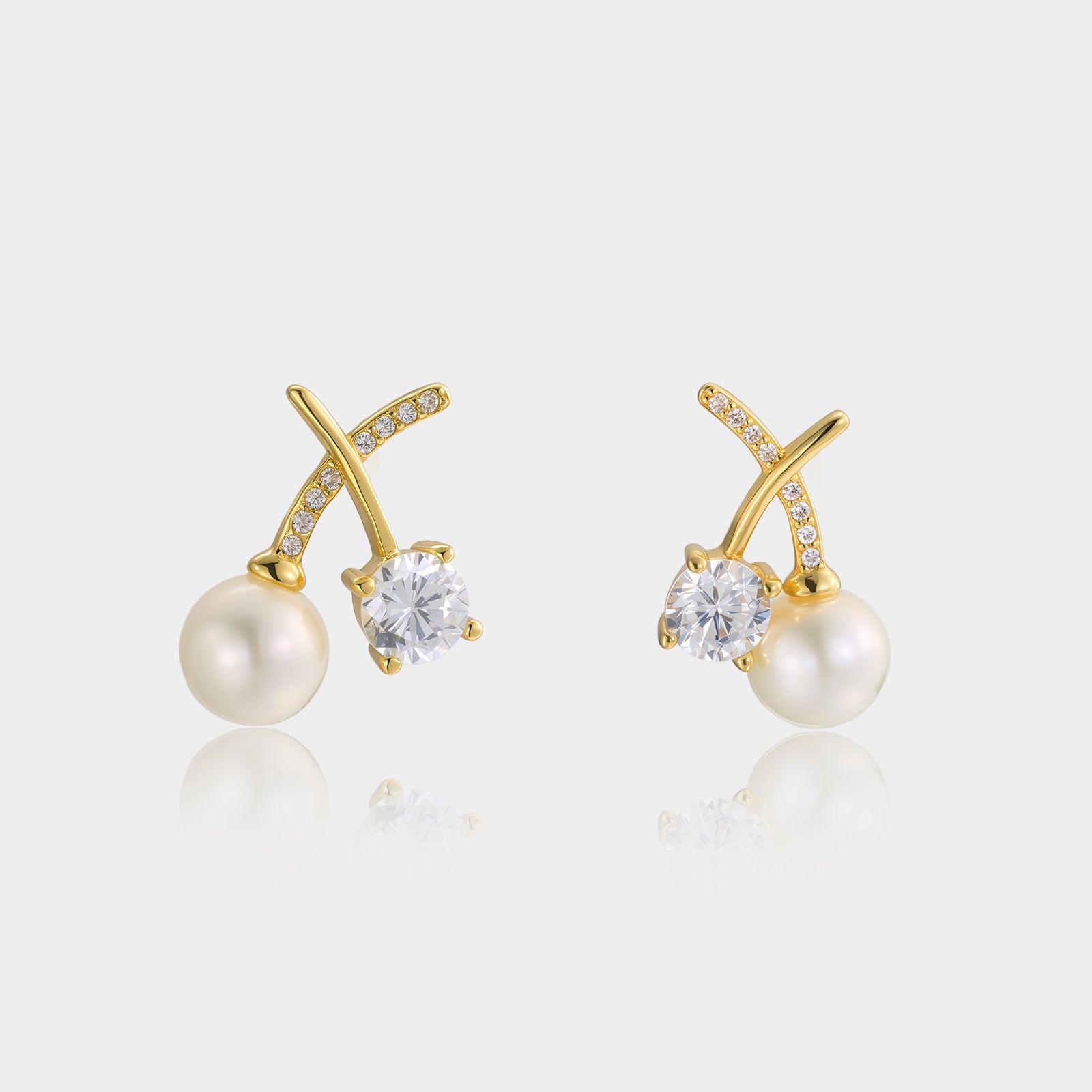 Selenichast Pearl stud Earrings