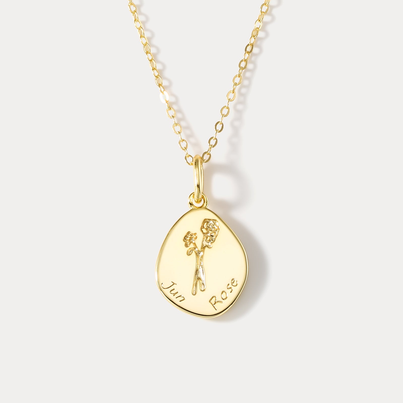 Rose Flower in Gold 