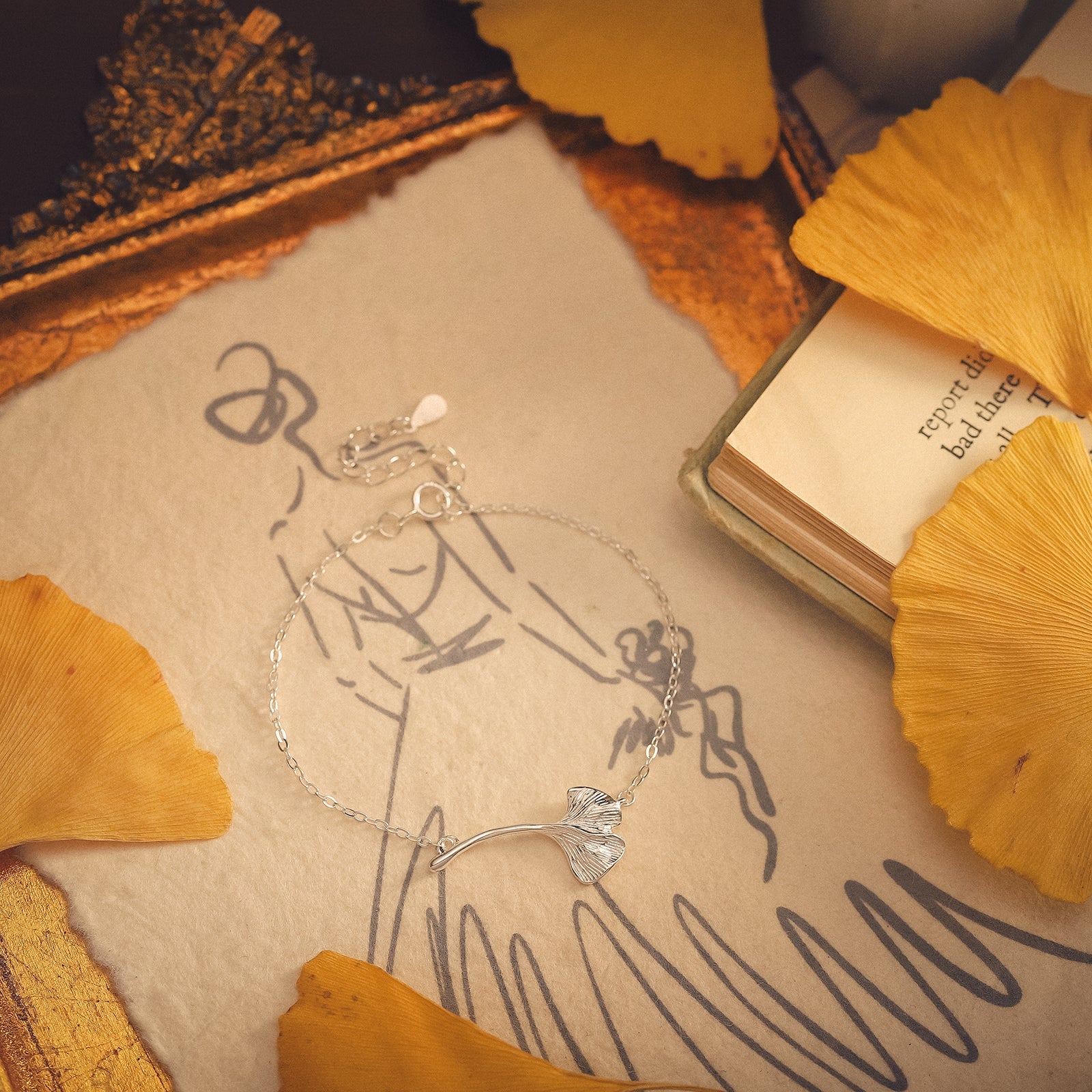 Selenichast Ginkgo Leaf Bracelet