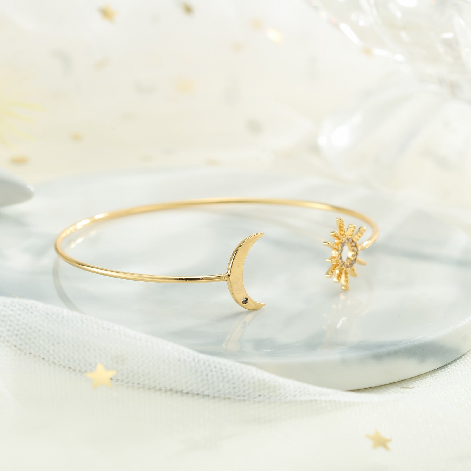 Selenichast Gold Cuff Bracelet