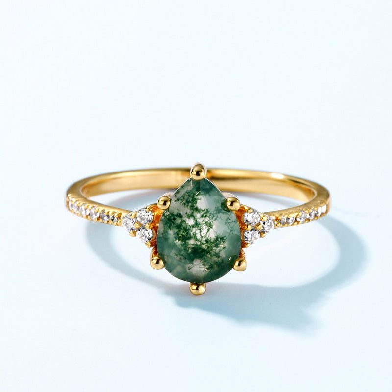 Moss Agate Ring