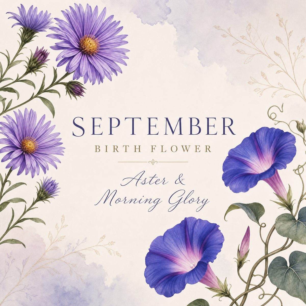 Selenichast September Birth Flower Jewelry Guide