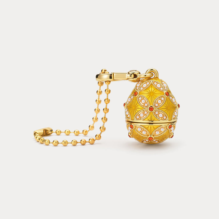 Tiger Egg Locket Necklace