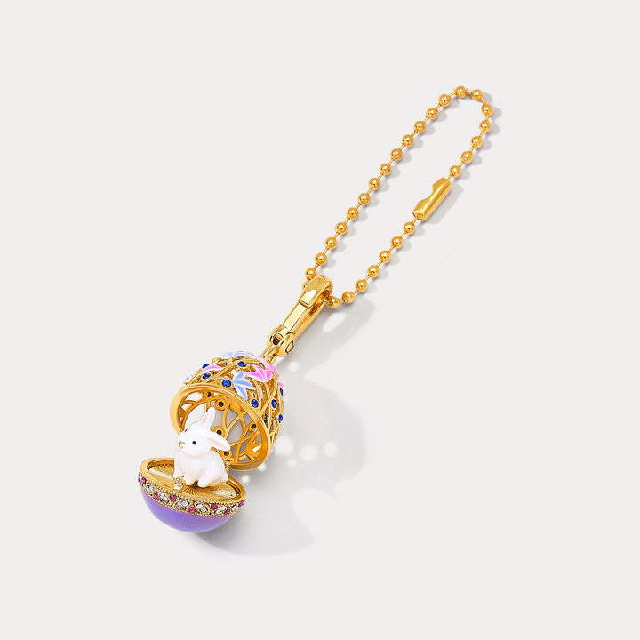 Selenichast Rabbit Egg Locket Charm