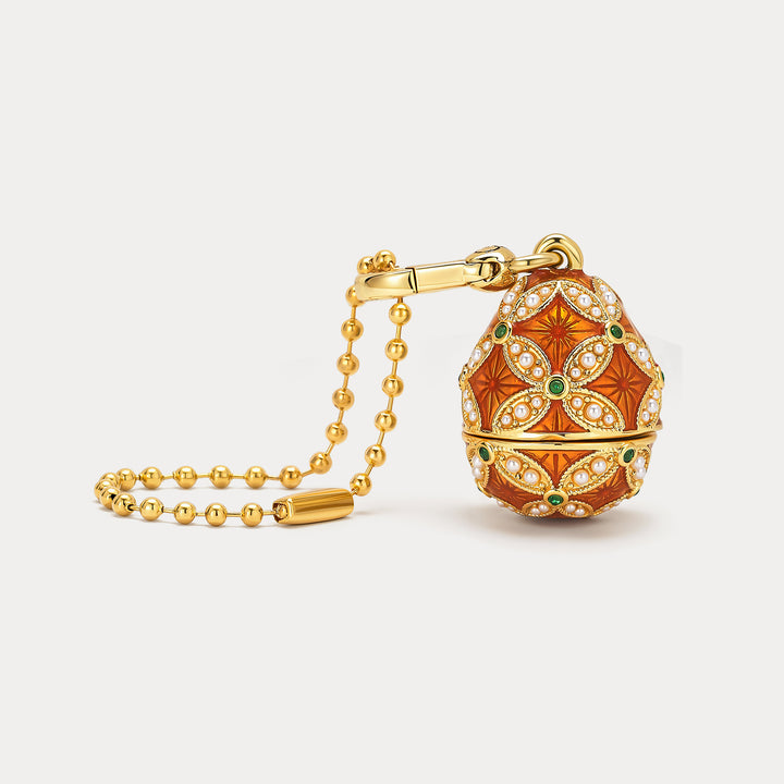 Highland Cow Egg Locket Charm Selenichast 