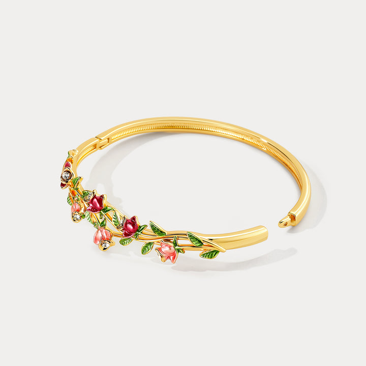 Red Rose Bangle Gift for Women