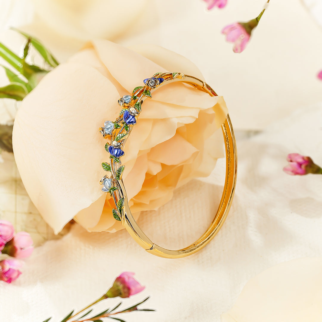 Blue Rose Bangle 