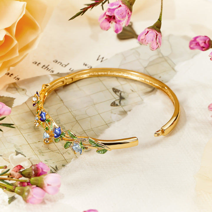 Blue Rose Bangle