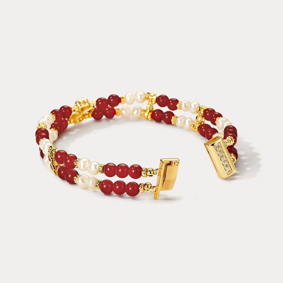 Lucky Clover Layered Bracelet