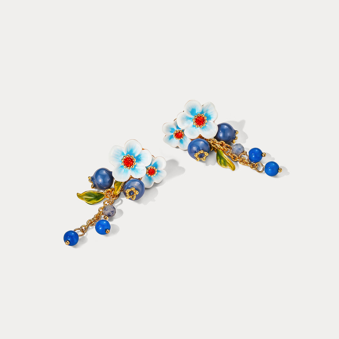 Blueberry Blossom Earrings