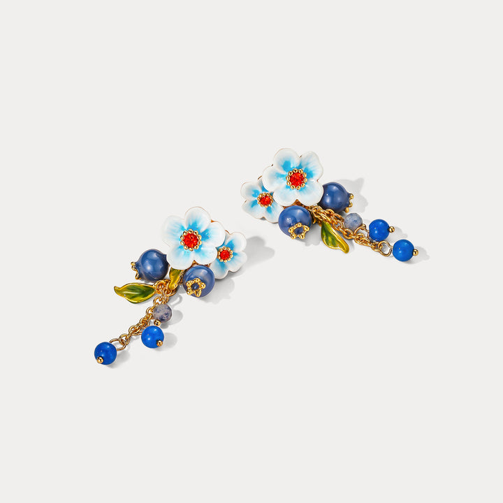 Blueberry Blossom Earrings
