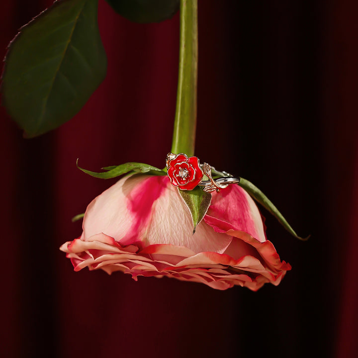 Valentine Rose Branch Ring