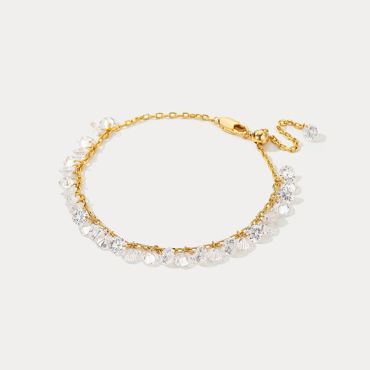 Clear Quartz Charm Bracelet