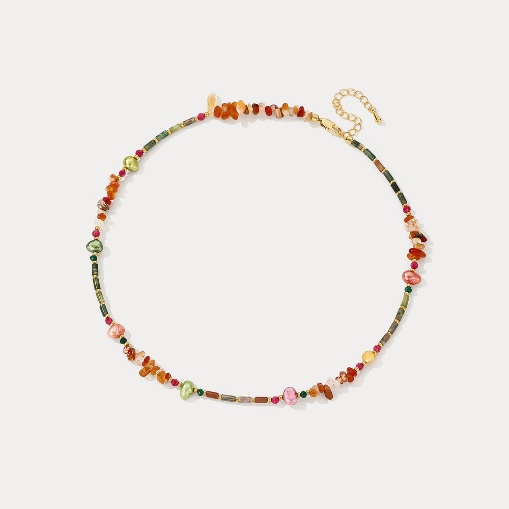Multi Gemstone Beaded Necklace