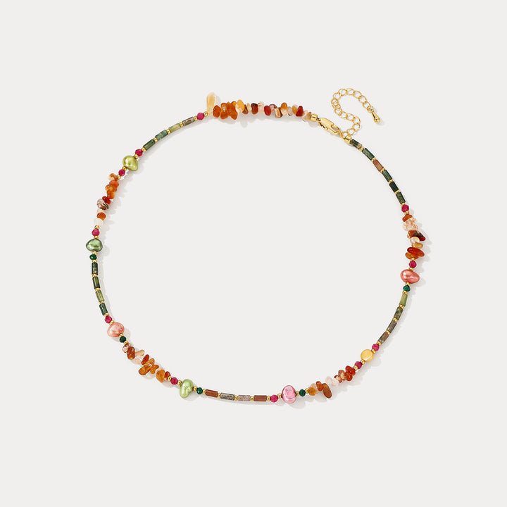 Multi Gemstone Beaded Necklace