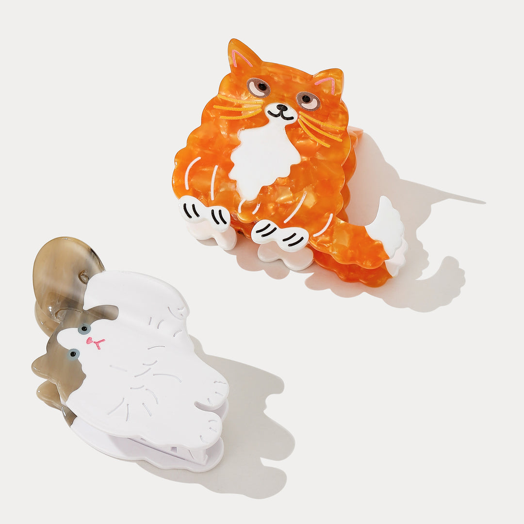 Selenichast Kitten Hair Claw Clips