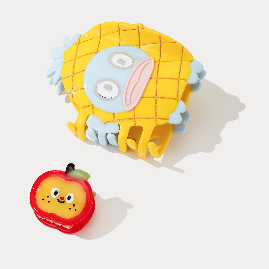 Selenichast Pineapple & Apple Hair Claw Clips