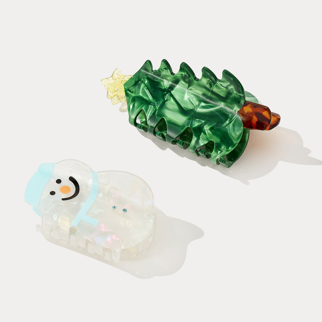 Selenichast Christmas Hair Claw Clips