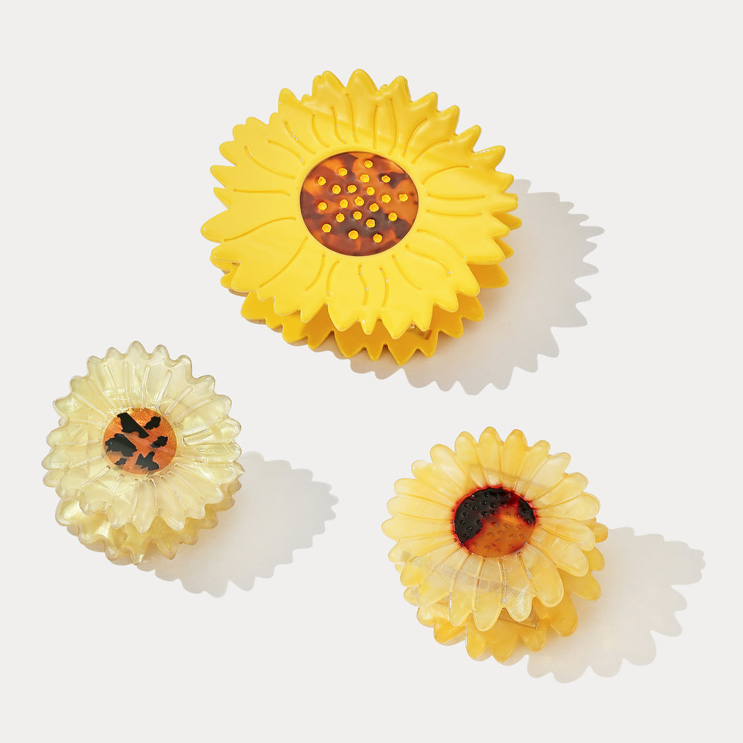 Selenichast Sunflower Claw Clips