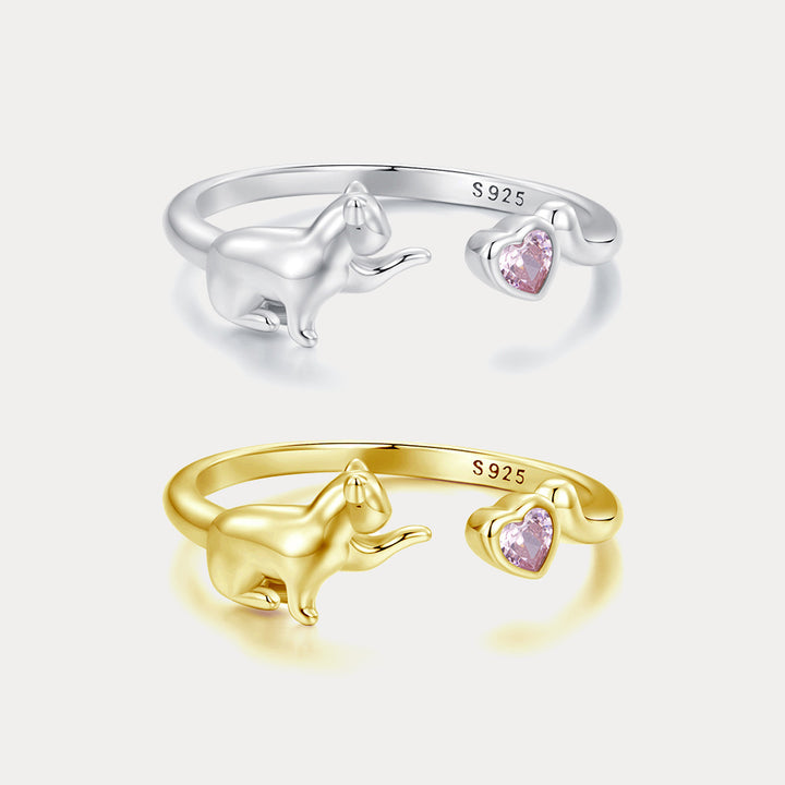Selenichast Cat Heart Ring
