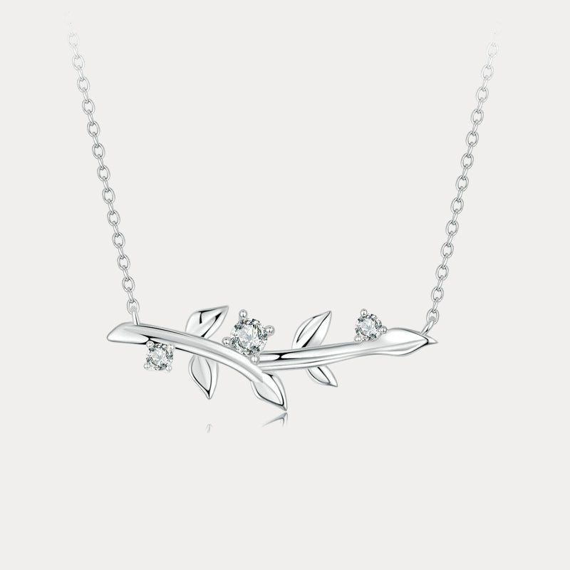 Selenichast Silver Leaf Necklace
