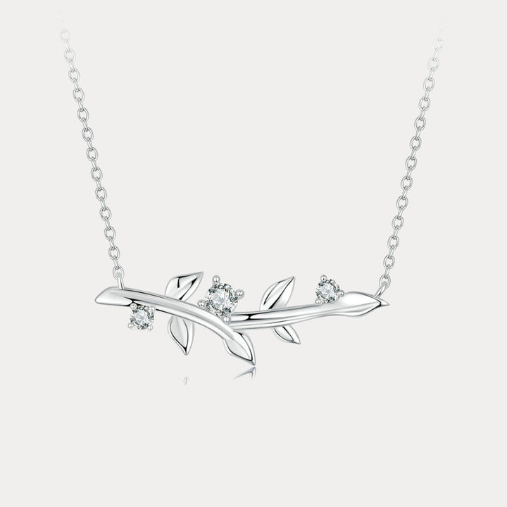 Selenichast Silver Leaf Necklace