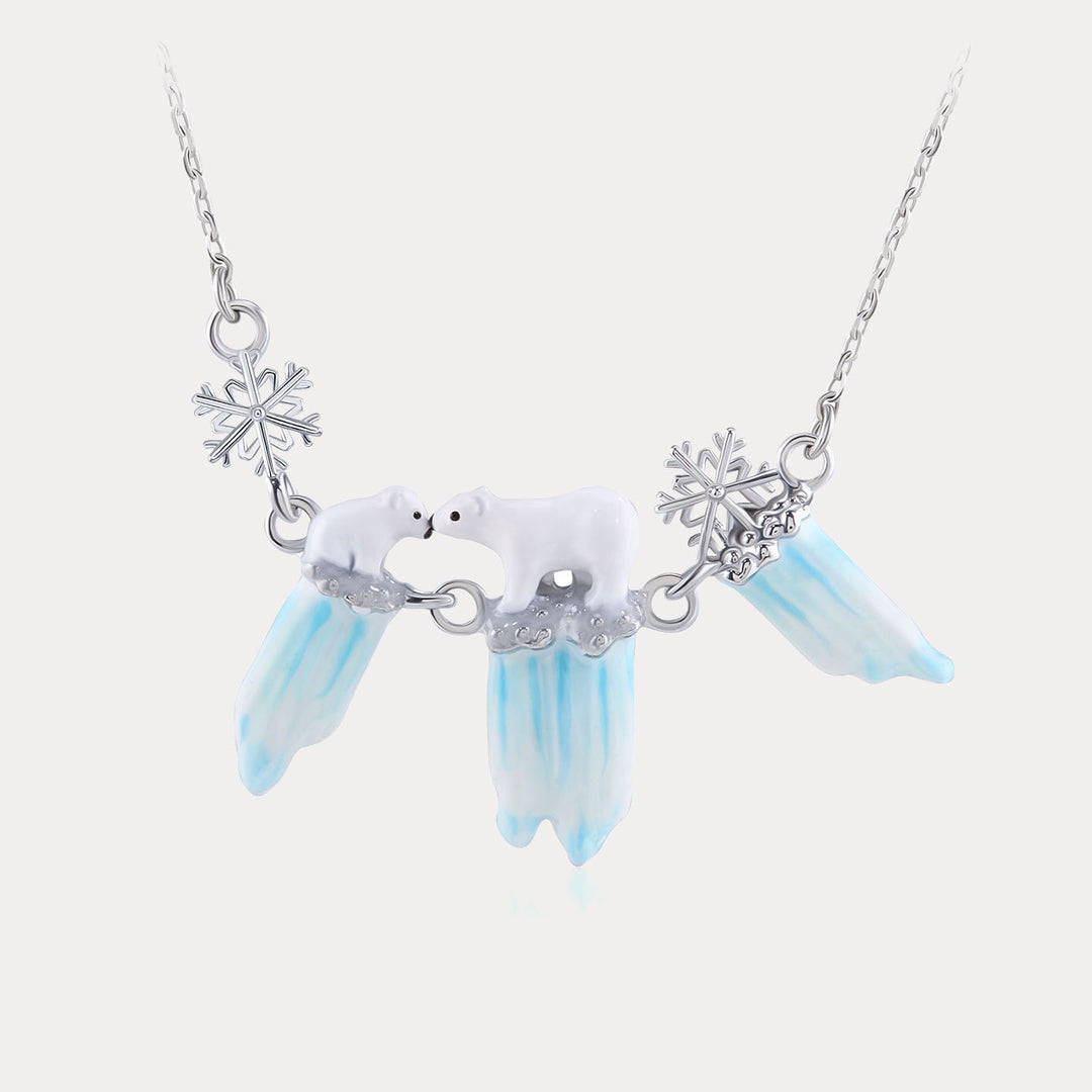 Selenichast Glacier Polar Bear Necklace