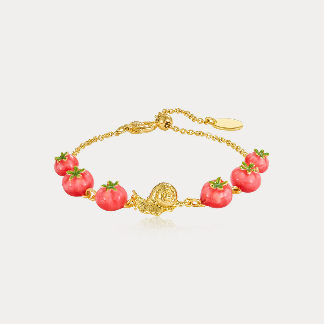 Selenichast Tomato & Snail Bracelet