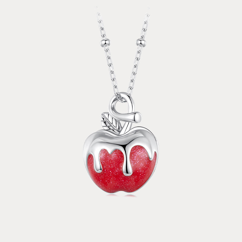Selenichast Christmas Apple Locket Necklace