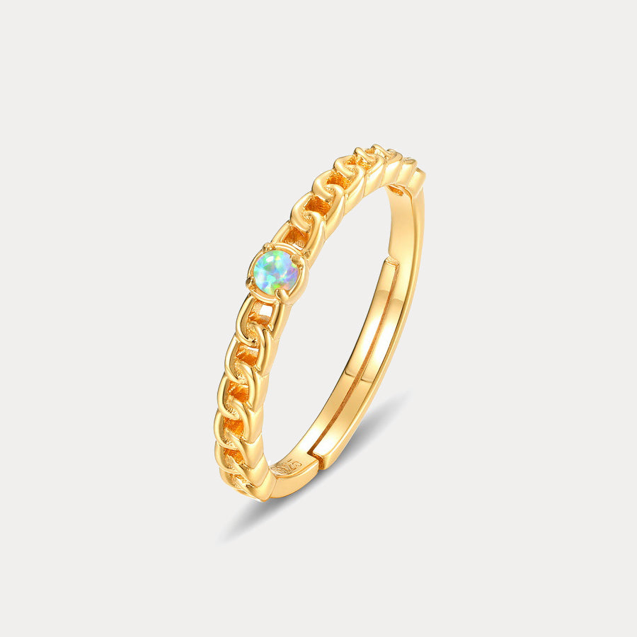 Gold Couple Opal Ring