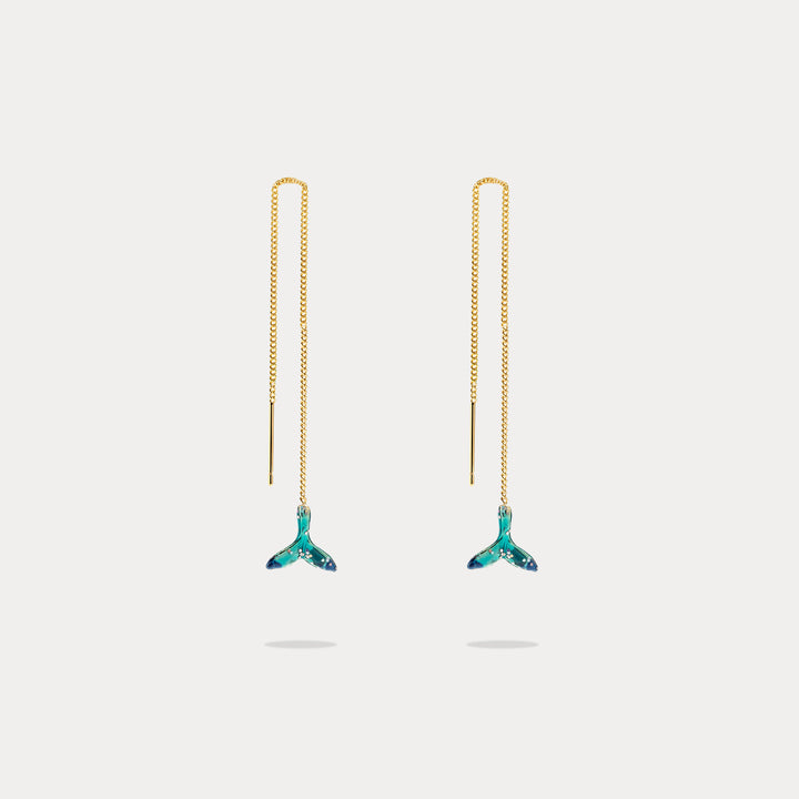 Whale Thread Earrings
