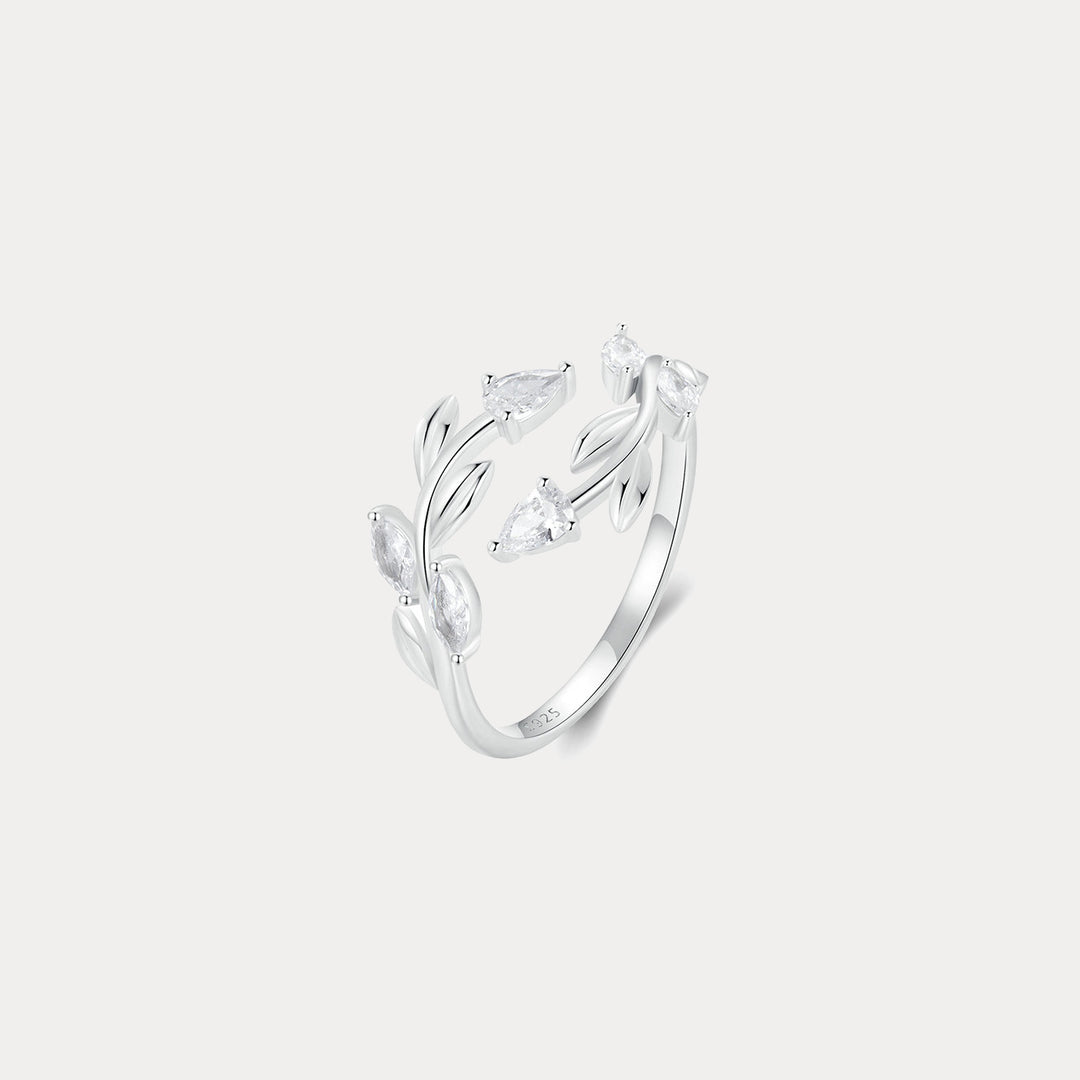 Selenichast Silver Leaf Ring
