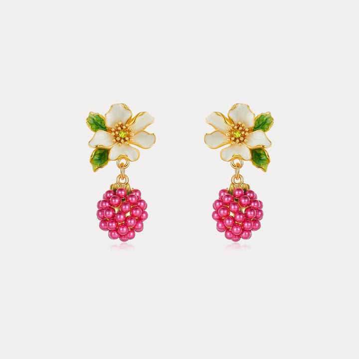 Selenichast Raspberry Stud Earrings