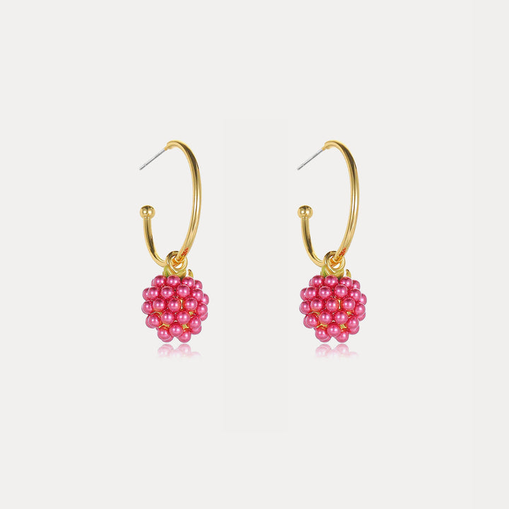 Raspberry Earrings