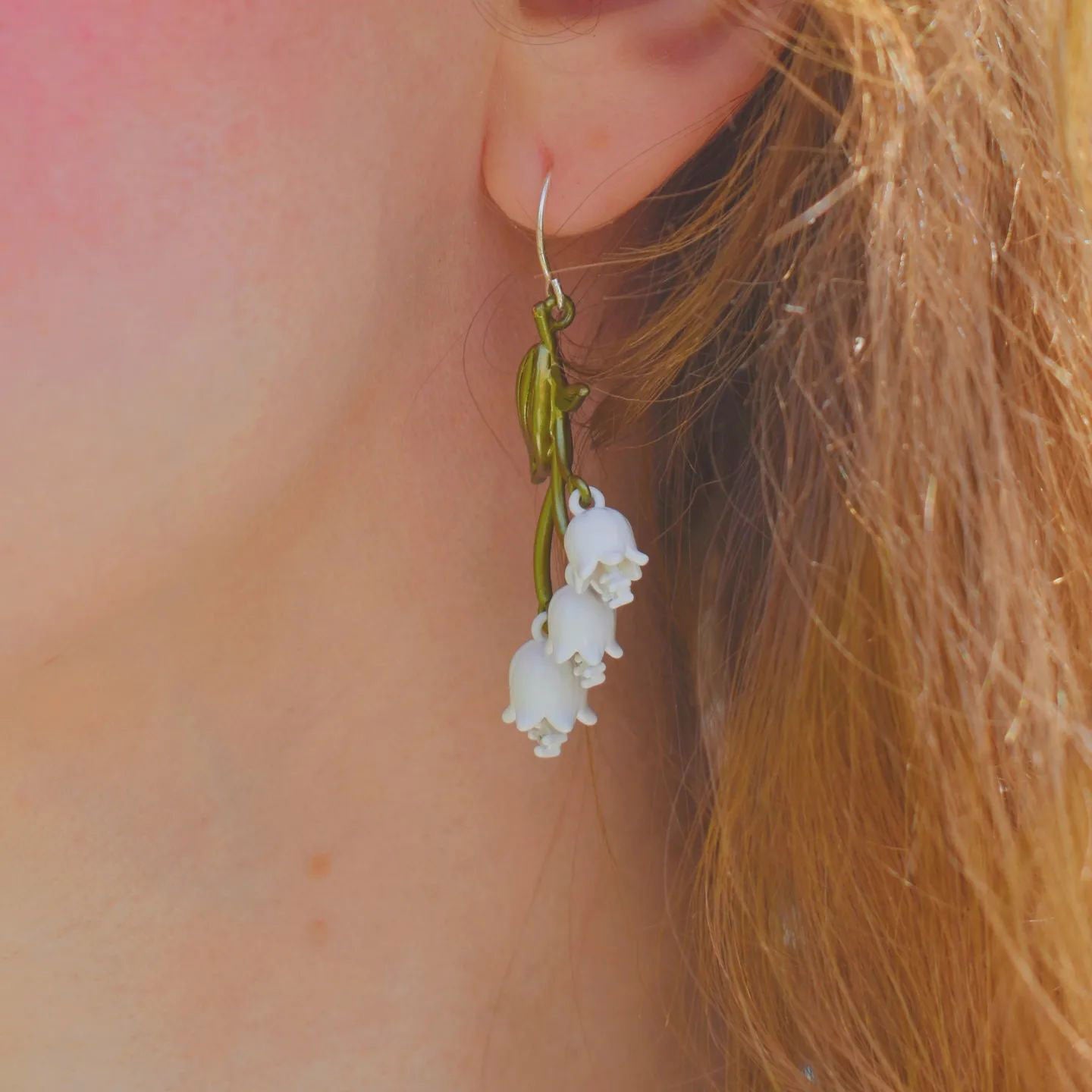 Lily Of The Valley Enamel Earrings