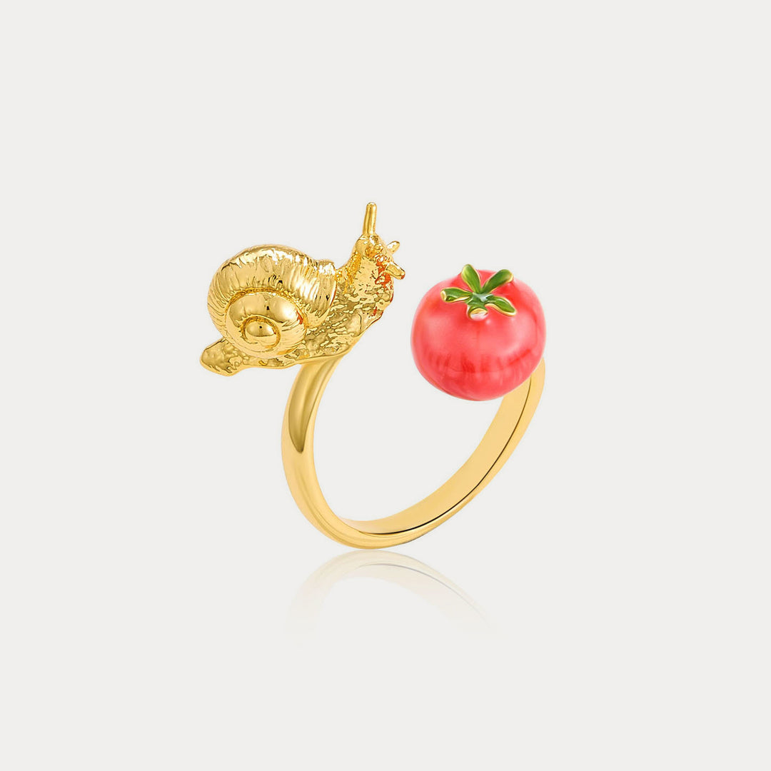 Selenichast Tomato & Snail Ring