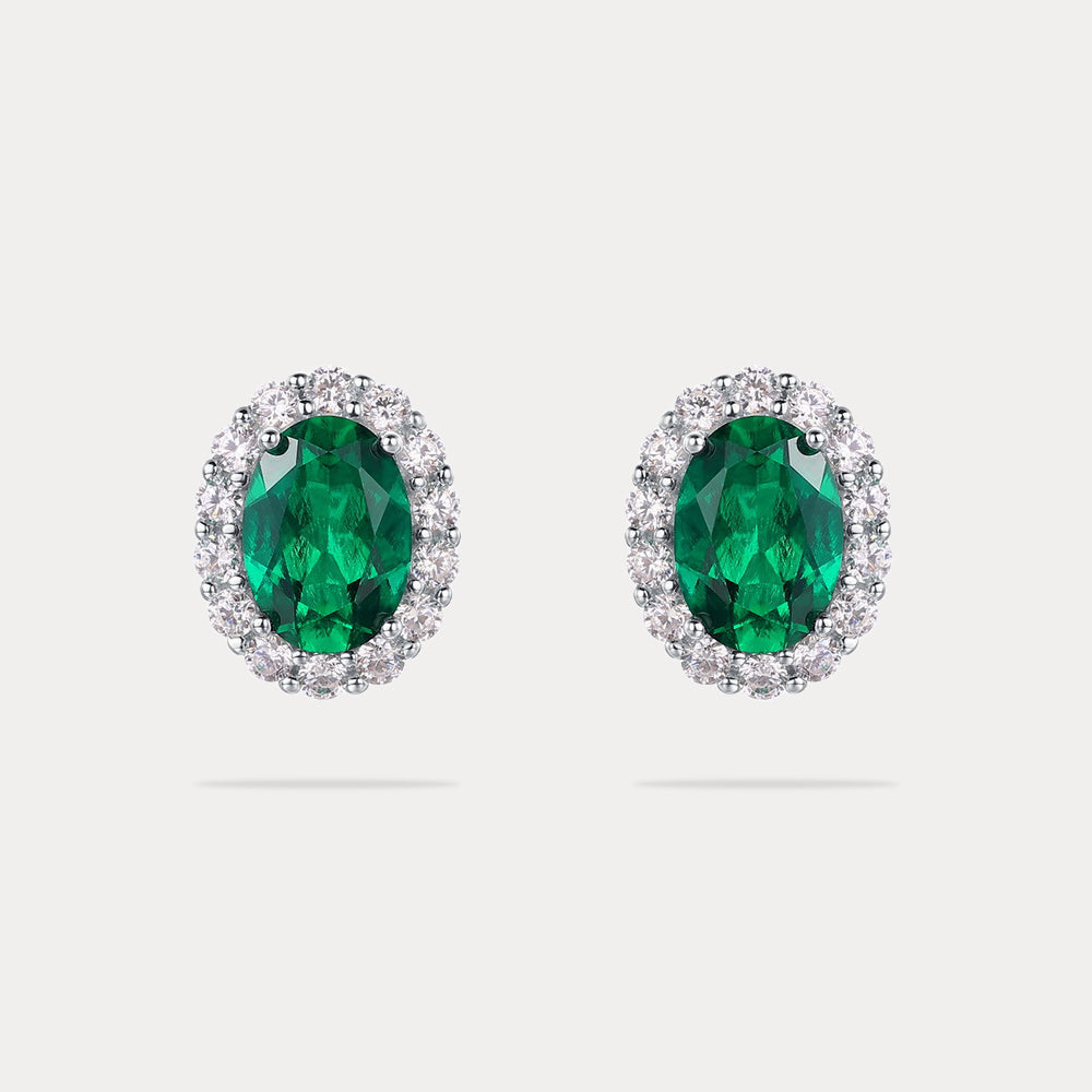 Selenichast Emerald Stud Earrings