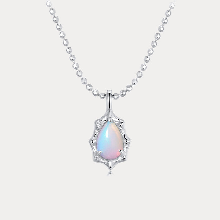 Selenichast Silver Aurora Opal Necklace