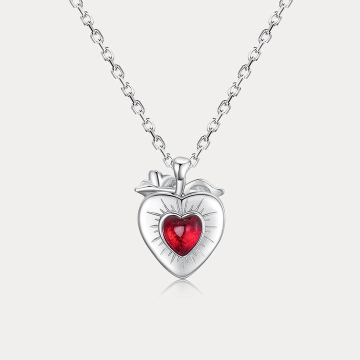Selenichast Stawberry Heart Necklace