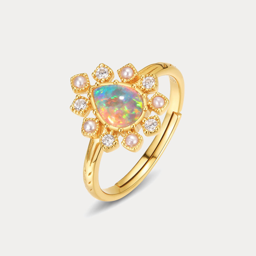 Selenichast Vintage Opal Ring