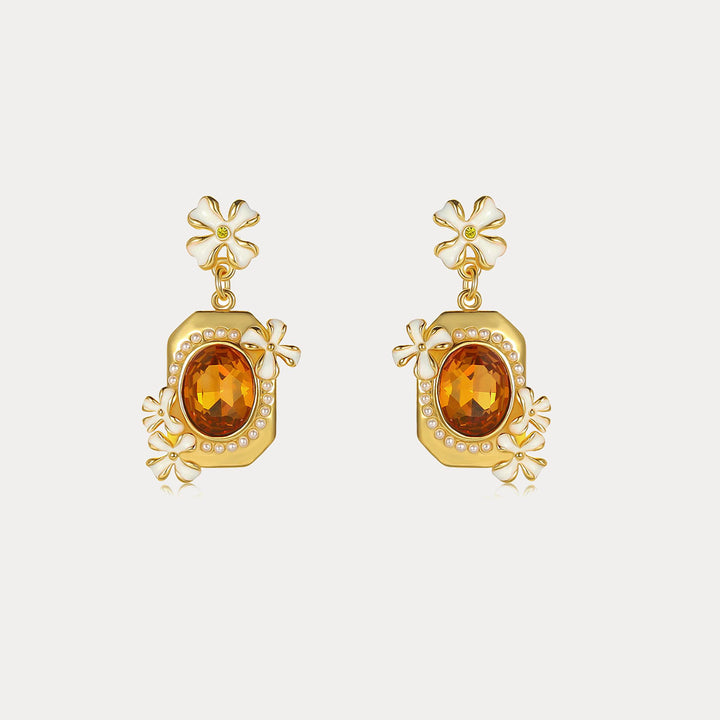 Selenichast Osmanthus Fragrans Dangling Earrings