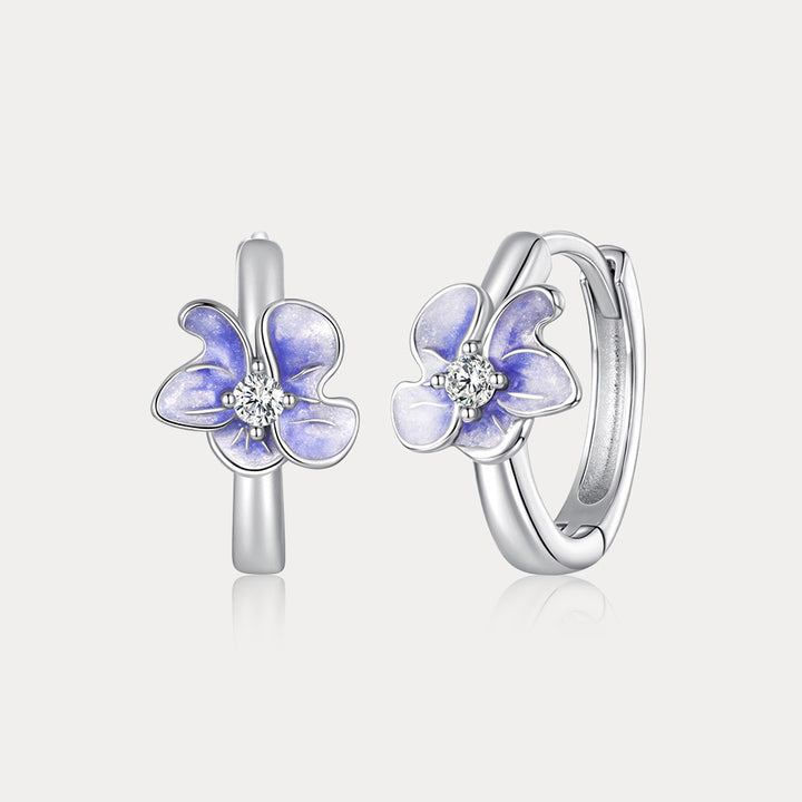 Selenichast Purple Iris Earrings