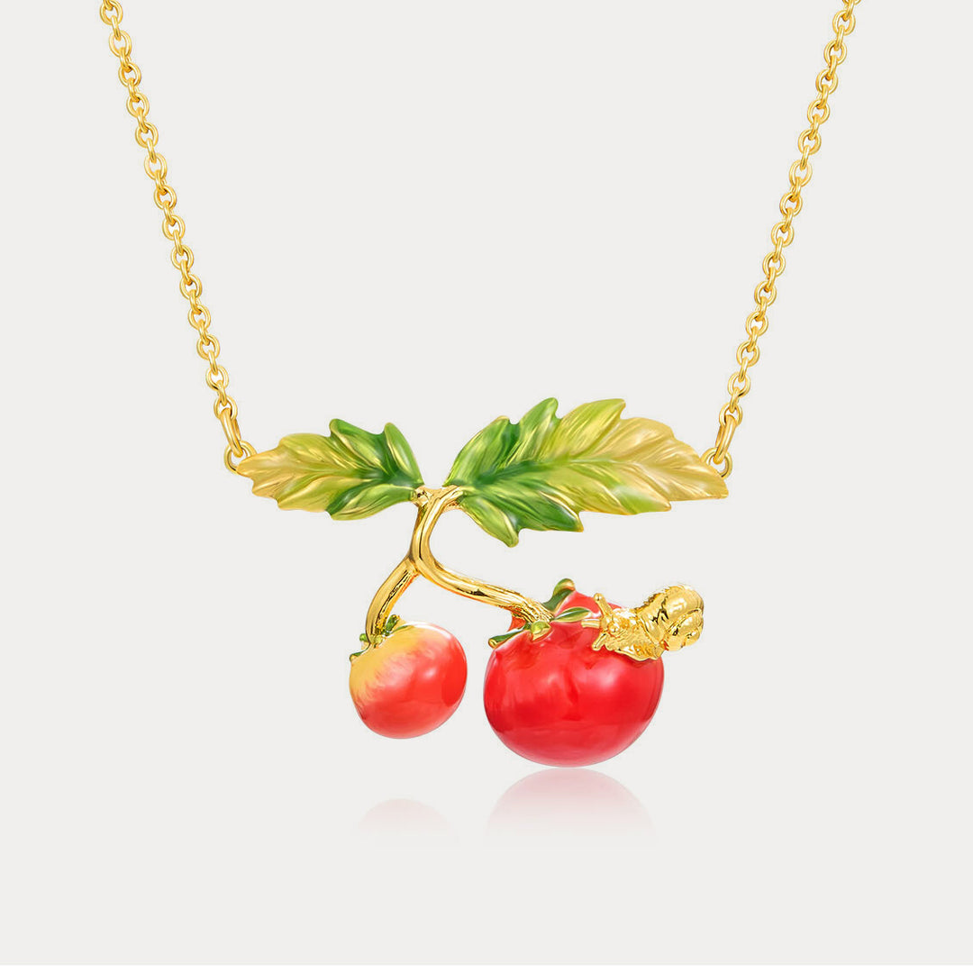 Selenichast Tomato & Snail Necklace