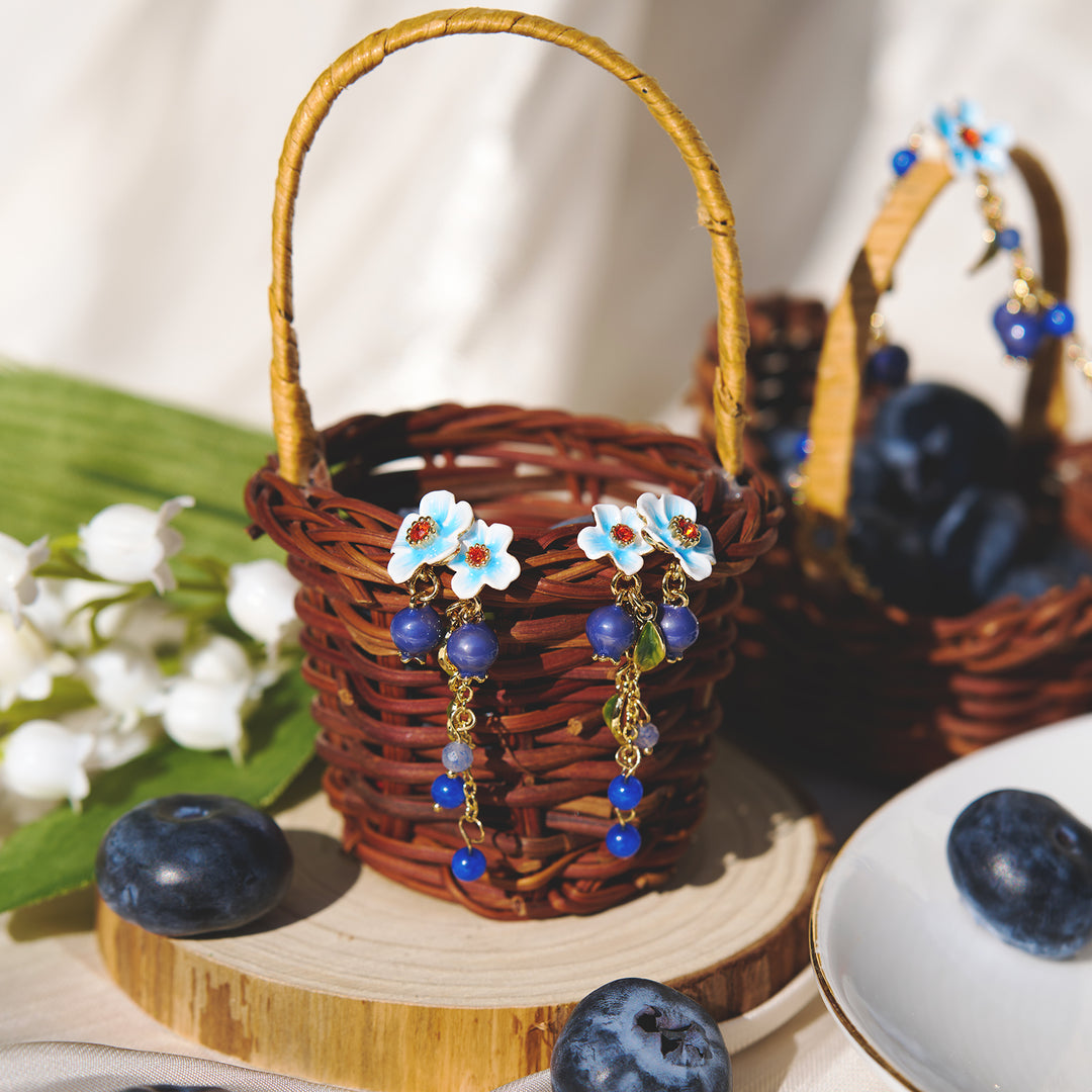 Blueberry Blossom Earrings