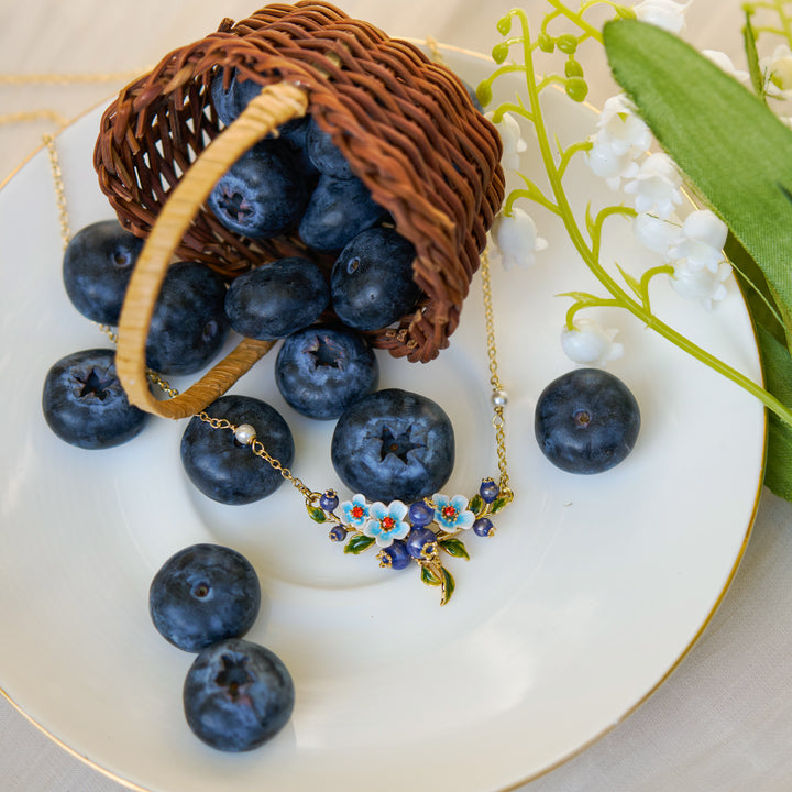 Blueberry Blossom Jewelry Set with Gift Wrapping