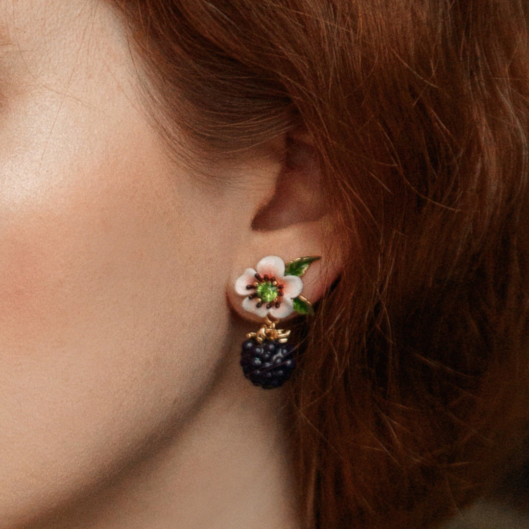 Selenichast Gold Flower Earrings