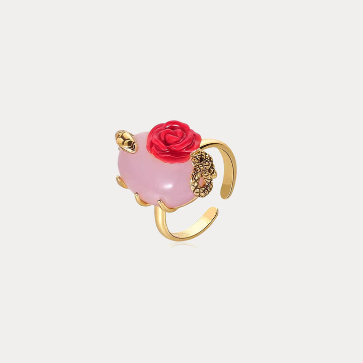 Selenichast Rose Snake Ring