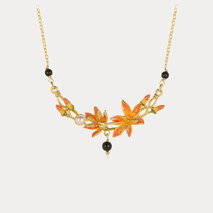 Leopard Flower Necklace