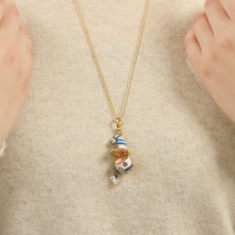 Magic Mouse House Locket Necklace