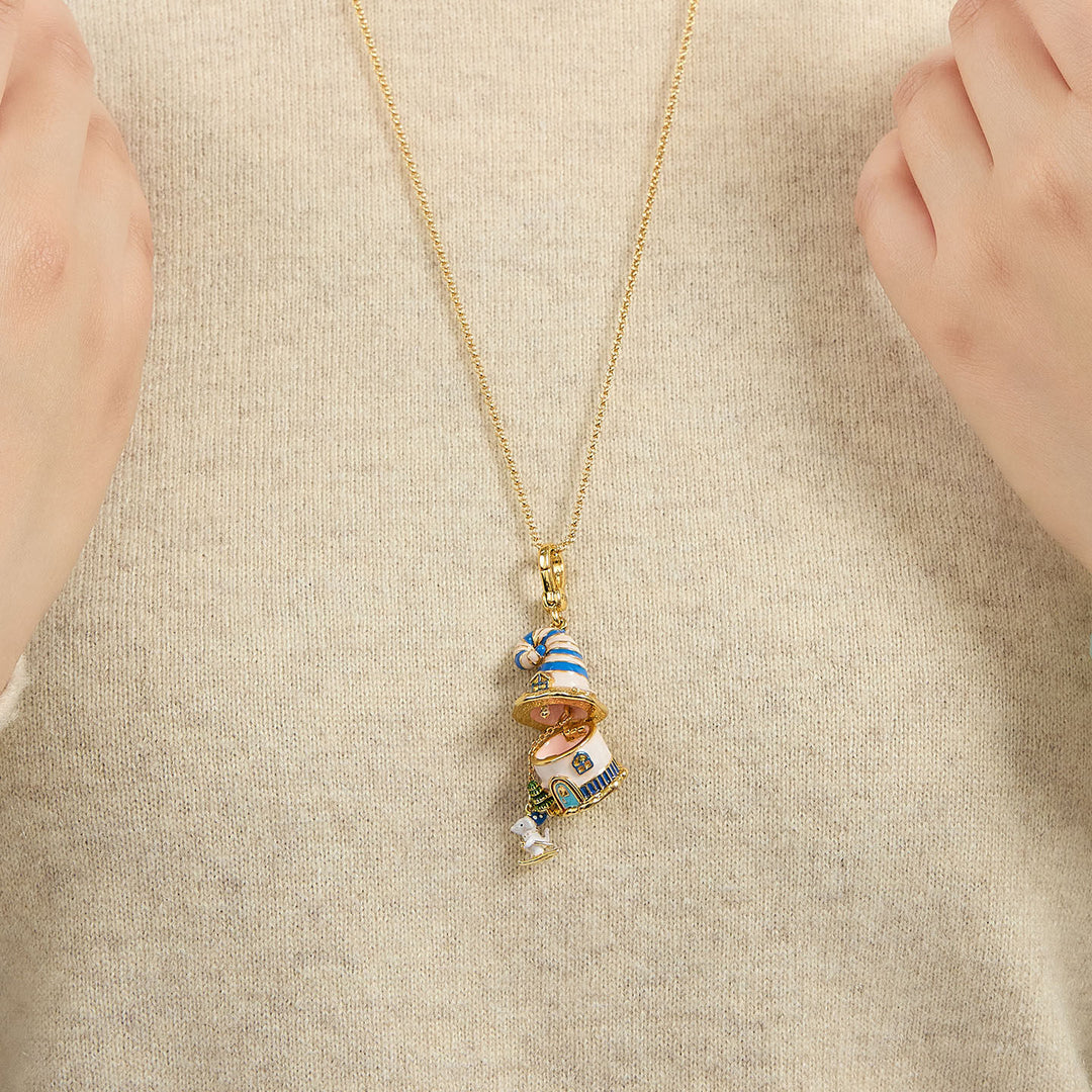 Magic Mouse House Locket Necklace